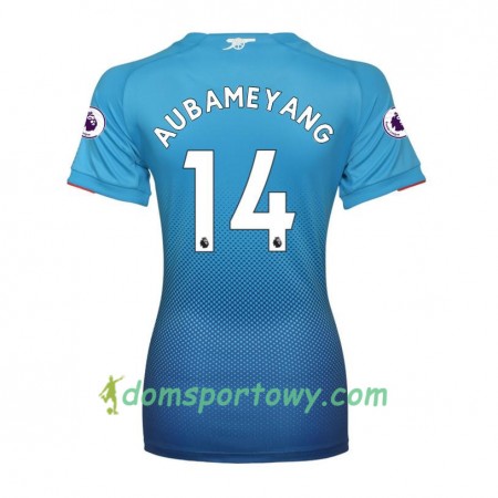 Koszulka Arsenal Aubameyang 14 Damska Wyjazdowe Koszulki Piłkarskie 2017-2018 Krótki Rękaw