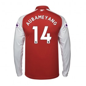 Koszulka Arsenal Aubameyang 14 Domowe Koszulki Piłkarskie 2017-2018 Długi Rękaw