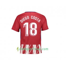 Koszulka Atlético Madryt Diego Costa 18 Domowe Koszulki Piłkarskie 2017-2018 Krótki Rękaw