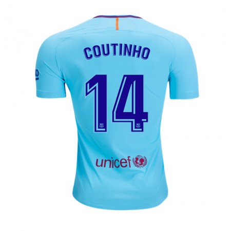 Koszulka FC Barcelona Philippe Coutinho 14 Wyjazdowe Koszulki Piłkarskie 2017-2018 Krótki Rękaw