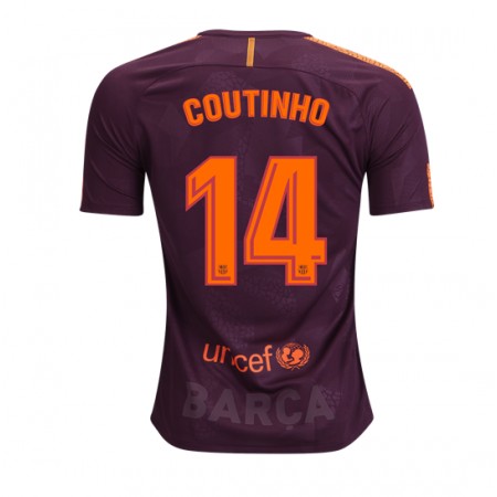 Koszulka FC Barcelona Philippe Coutinho 14 Trzeci Koszulki Piłkarskie 2017-2018 Krótki Rękaw