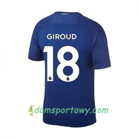 Koszulka Chelsea Olivier Giroud 18 Domowe Koszulki Piłkarskie 2017-2018 Krótki Rękaw