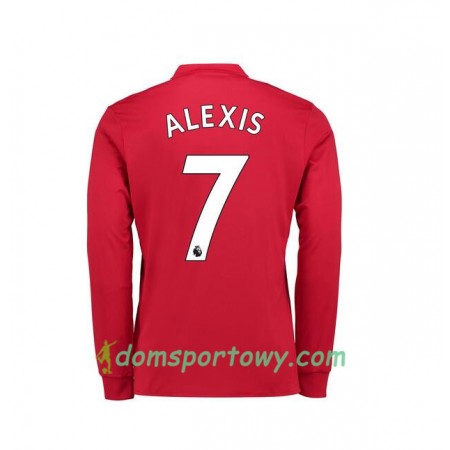Koszulka Manchester United Alexis Sanchez 7 Domowe Koszulki Piłkarskie 2017-2018 Długi Rękaw