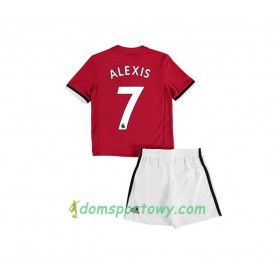 Koszulka Manchester United Alexis Sanchez 7 Dziecięcy Domowe Koszulki Piłkarskie 2017-2018 Krótki Rękaw