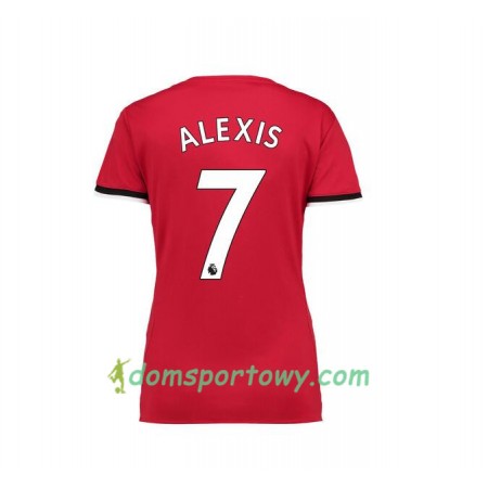 Koszulka Manchester United Alexis Sanchez 7 Damska Wyjazdowe Koszulki Piłkarskie 2017-2018 Krótki Rękaw