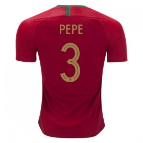 Koszulka Portugalia Pepe 3 Domowe Koszulki Piłkarskie Mistrzostwa Świata 2018