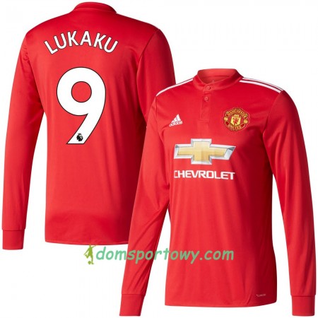 Koszulka Manchester United Lukaku 9 Domowe Koszulki Piłkarskie 2017-2018 Długi Rękaw