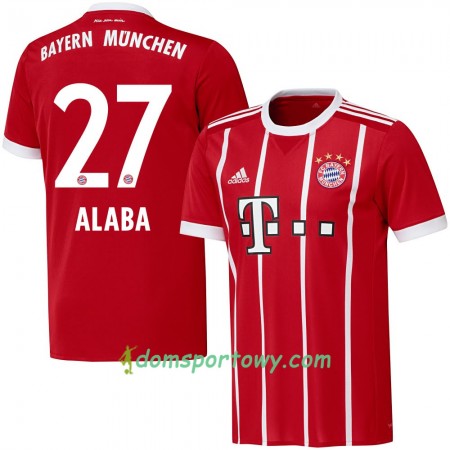 Koszulka Bayern Monachium Alaba 27 Domowe Koszulki Piłkarskie 2017-2018 Krótki Rękaw