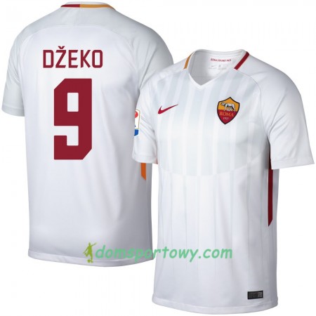 Koszulka AS Roma Dzeko 9 Wyjazdowe Koszulki Piłkarskie 2017-2018 Krótki Rękaw