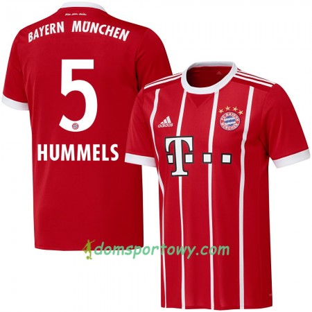 Koszulka Bayern Monachium Hummels 5 Domowe Koszulki Piłkarskie 2017-2018 Krótki Rękaw