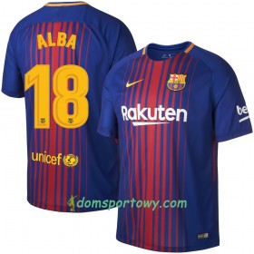 Koszulka FC Barcelona Alba Domowe Koszulki Piłkarskie 2017-2018 Krótki Rękaw