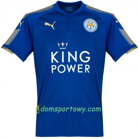 Koszulka Leicester City Domowe Koszulki Piłkarskie 2017-2018 Krótki Rękaw