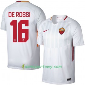 Koszulka AS Roma De Rossi 16 Wyjazdowe Koszulki Piłkarskie 2017-2018 Krótki Rękaw