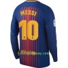 Koszulka FC Barcelona Messi Domowe Koszulki Piłkarskie 2017-2018 Długi Rękaw