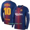 Koszulka FC Barcelona Messi Domowe Koszulki Piłkarskie 2017-2018 Długi Rękaw
