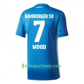 Koszulka Hamburger SV Wood 7 Wyjazdowe Koszulki Piłkarskie 2017-2018 Krótki Rękaw