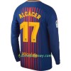 Koszulka FC Barcelona Alcácer Domowe Koszulki Piłkarskie 2017-2018 Długi Rękaw 