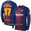 Koszulka FC Barcelona Alcácer Domowe Koszulki Piłkarskie 2017-2018 Długi Rękaw 