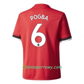 Koszulka Manchester United Pogba 6 Domowe Koszulki Piłkarskie 2017-2018 Krótki Rękaw
