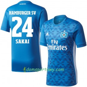 Koszulka Hamburger SV Sakai 24 Wyjazdowe Koszulki Piłkarskie 2017-2018 Krótki Rękaw