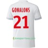 Koszulka Olympique Lyon Gonalons Domowe Koszulki Piłkarskie 2017-2018 Krótki Rękaw