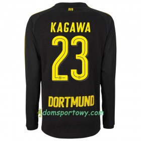 Koszulka Borussia Dortmund Kagawa 23 Wyjazdowe Koszulki Piłkarskie 2017-2018 Długi Rękaw