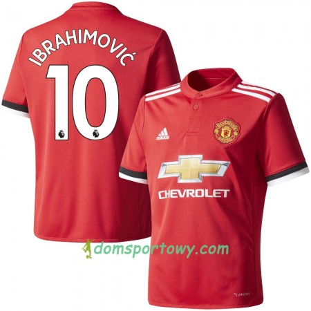 Koszulka Manchester United Ibrahimovic 10 Domowe Koszulki Piłkarskie 2017-2018 Krótki Rękaw