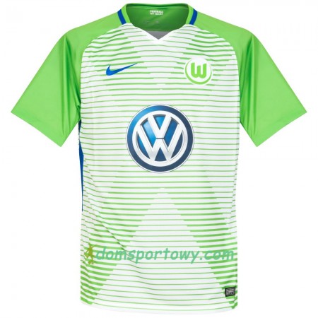 Koszulka VFL Wolfsburg Domowe Koszulki Piłkarskie 2017-2018 Krótki Rękaw