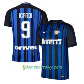 Koszulka Inter Mediolan Icardi 9 Domowe Koszulki Piłkarskie 2017-2018 Krótki Rękaw