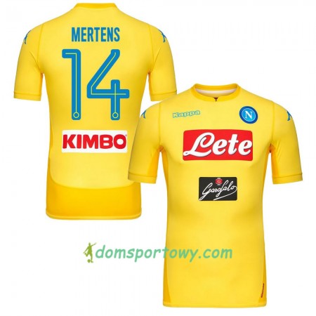 Koszulka SSC Napoli Mertens 14 Away Jersy 2017-2018 Krótki Rękaw
