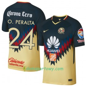 Koszulka Club América O. Peralta Domowe Koszulki Piłkarskie 2017-2018 Krótki Rękaw