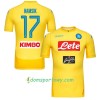 Koszulka SSC Napoli Hamsik 17 Wyjazdowe Koszulki Piłkarskie 2017-2018 Krótki Rękaw