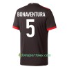 Koszulka AC Milan Bonaventura 5 Trzeci Koszulki Piłkarskie 2017-2018 Krótki Rękaw