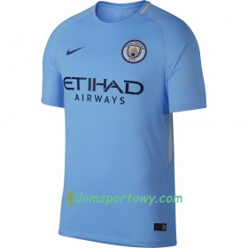 Koszulka Manchester City Domowe Koszulki Piłkarskie 2017-2018 Krótki Rękaw