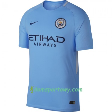 Koszulka Manchester City Domowe Koszulki Piłkarskie 2017-2018 Krótki Rękaw