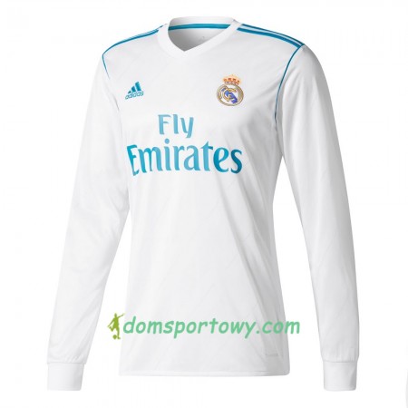 Koszulka Real Madryt Domowe Koszulki Piłkarskie 2017-2018 Długi Rękaw
