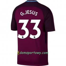 Koszulka Manchester City G. Jesus Wyjazdowe Koszulki Piłkarskie 2017-2018 Krótki Rękaw