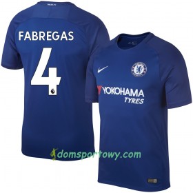 Koszulka Chelsea Fabregas Domowe Koszulki Piłkarskie 2017-2018 Krótki Rękaw