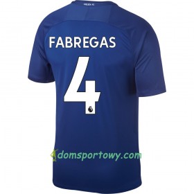 Koszulka Chelsea Fabregas Domowe Koszulki Piłkarskie 2017-2018 Krótki Rękaw