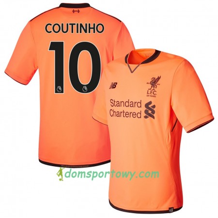 Koszulka Liverpool Coutinho Trzeci Koszulki Piłkarskie 2017-2018 Krótki Rękaw