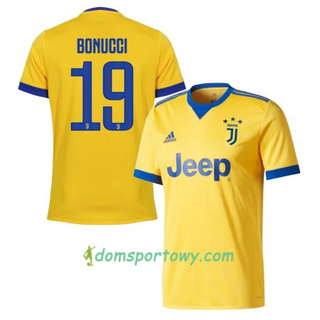 Koszulka Juventus Bonucci 19 Wyjazdowe Koszulki Piłkarskie 2017-2018 Krótki Rękaw
