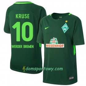 Koszulka Werder Brema Kruse 10 Domowe Koszulki Piłkarskie 2017-2018 Krótki Rękaw