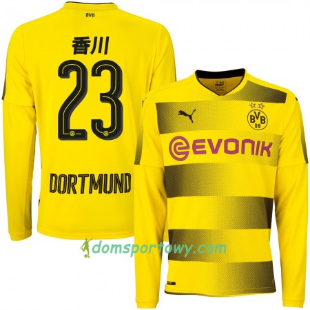 Koszulka Borussia Dortmund Kagawa 23 Domowe Koszulki Piłkarskie 2017-2018 Długi Rękaw