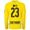 Koszulka Borussia Dortmund Kagawa 23 Domowe Koszulki Piłkarskie 2017-2018 Długi Rękaw