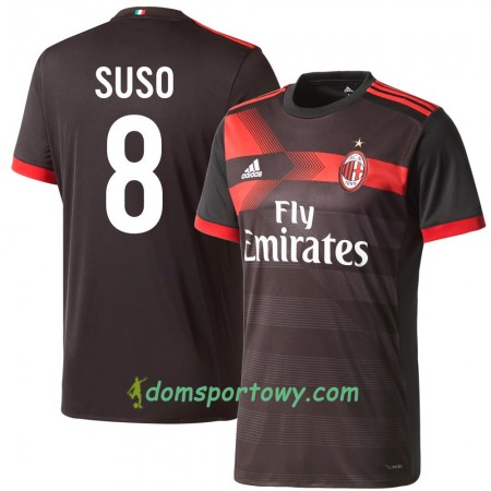 Koszulka AC Milan Suso 8 Trzeci Koszulki Piłkarskie 2017-2018 Krótki Rękaw