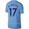 Koszulka Manchester City De Bryune Domowe Koszulki Piłkarskie 2017-2018 Krótki Rękaw