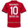 Koszulka Bayer 04 Leverkusen Brandt 10 Wyjazdowe Koszulki Piłkarskie 2017-2018 Krótki Rękaw