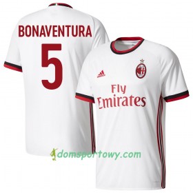 Koszulka AC Milan Bonaventura 5 Wyjazdowe Koszulki Piłkarskie 2017-2018 Krótki Rękaw