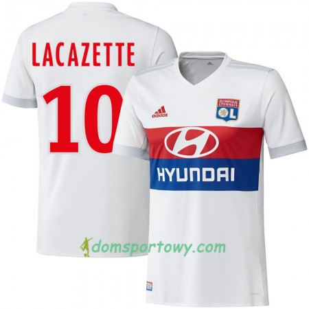 Koszulka Olympique Lyon Lacazette Domowe Koszulki Piłkarskie 2017-2018 Krótki Rękaw
