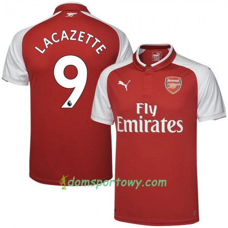 Koszulka Arsenal Lacazette Domowe Koszulki Piłkarskie 2017-2018 Krótki Rękaw